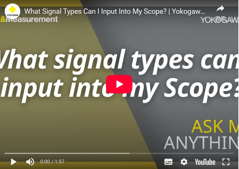 What Signal Types Can I Input Into My Scope?