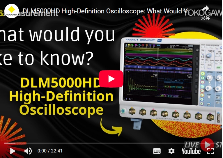 DLM5000HD High-Definition Oscilloscope: What Would You Like to Know? (YouTube Live Stream)