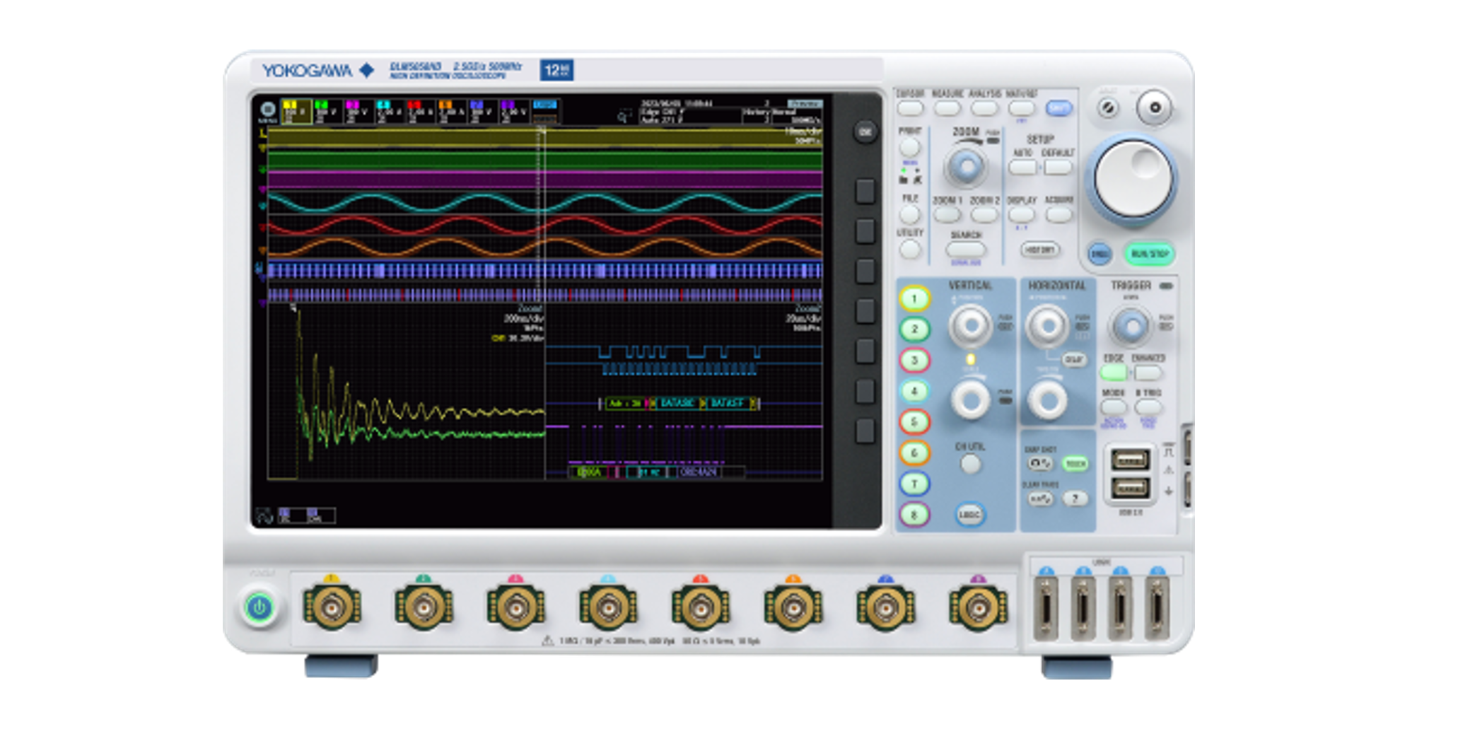 DLM5000HD Series High-Definition Oscilloscope The DLM5000HD series sets a new standard for high-definition oscilloscopes.