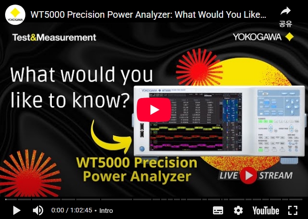 WT5000 Precision Power Analyzer: What Would You Like to Know? (YouTube Live Stream)