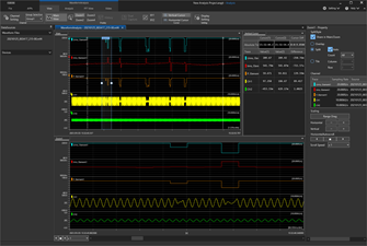 그림 4 전압 파형 변동시의 전압 · 전력 값 변동의 확인 예