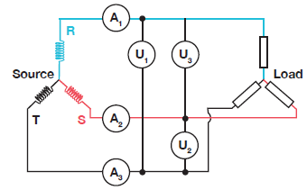 Figure 22 - Three-phase delta connection (3V3A)