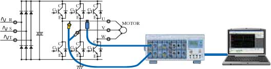 인버터 스위칭 파형 관측