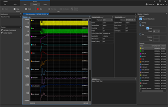 Figure 7. Power data and waveform data sync screen