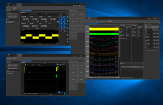 그림 6. PC 화면에 표시된 WT5000 및 DL950 모니터