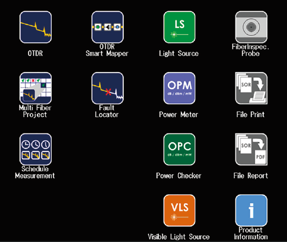 터치 패널 애플리케이션 메뉴